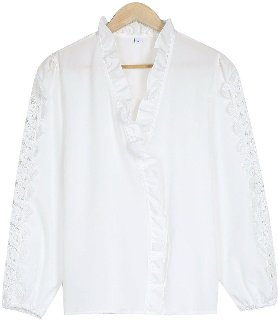 All Day Every Day White Blouse - DUVAL