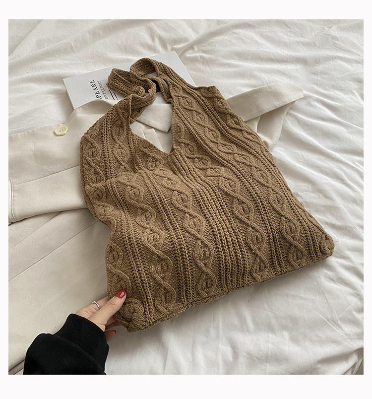 Knitted Large Capacity Casual Tote