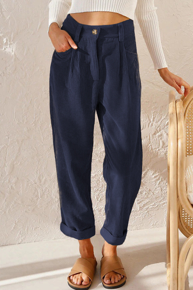 Women's Corduroy Loose Pants