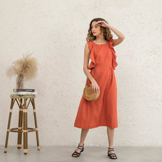 Sunset Backless Resort Dress