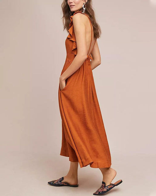 Sunset Backless Resort Dress