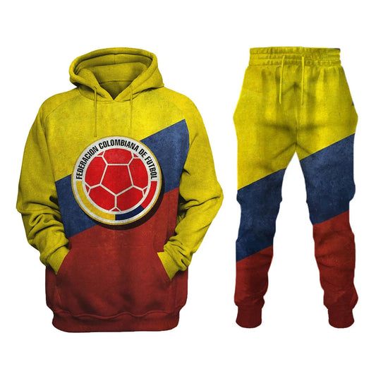 Colombian Football Federation Printed Sweatshirt Set - DUVAL