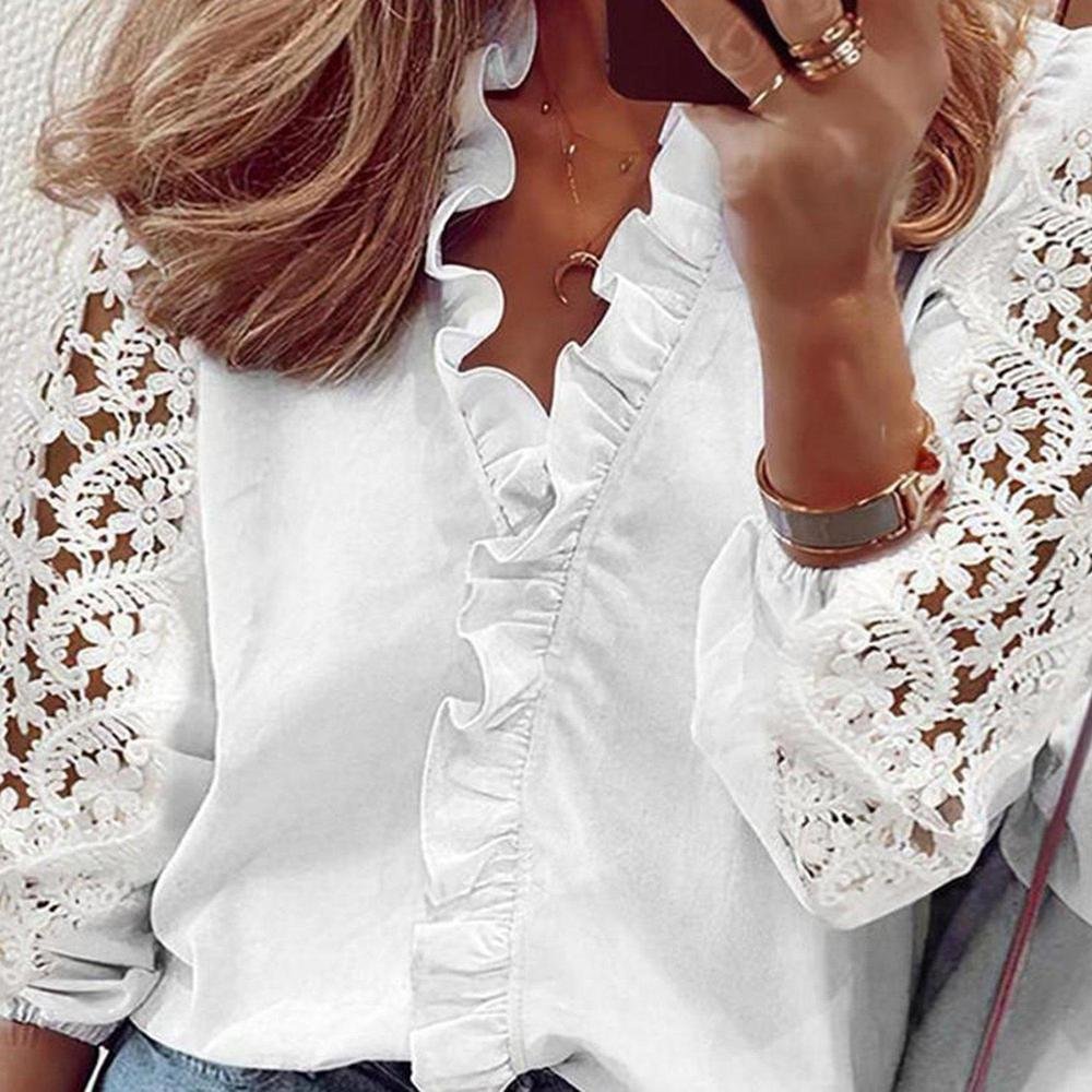 All Day Every Day White Blouse - DUVAL