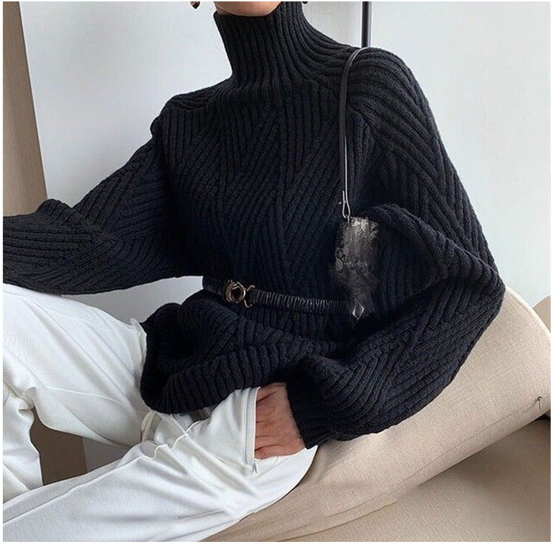 Lazy Style Turtleneck Sweater