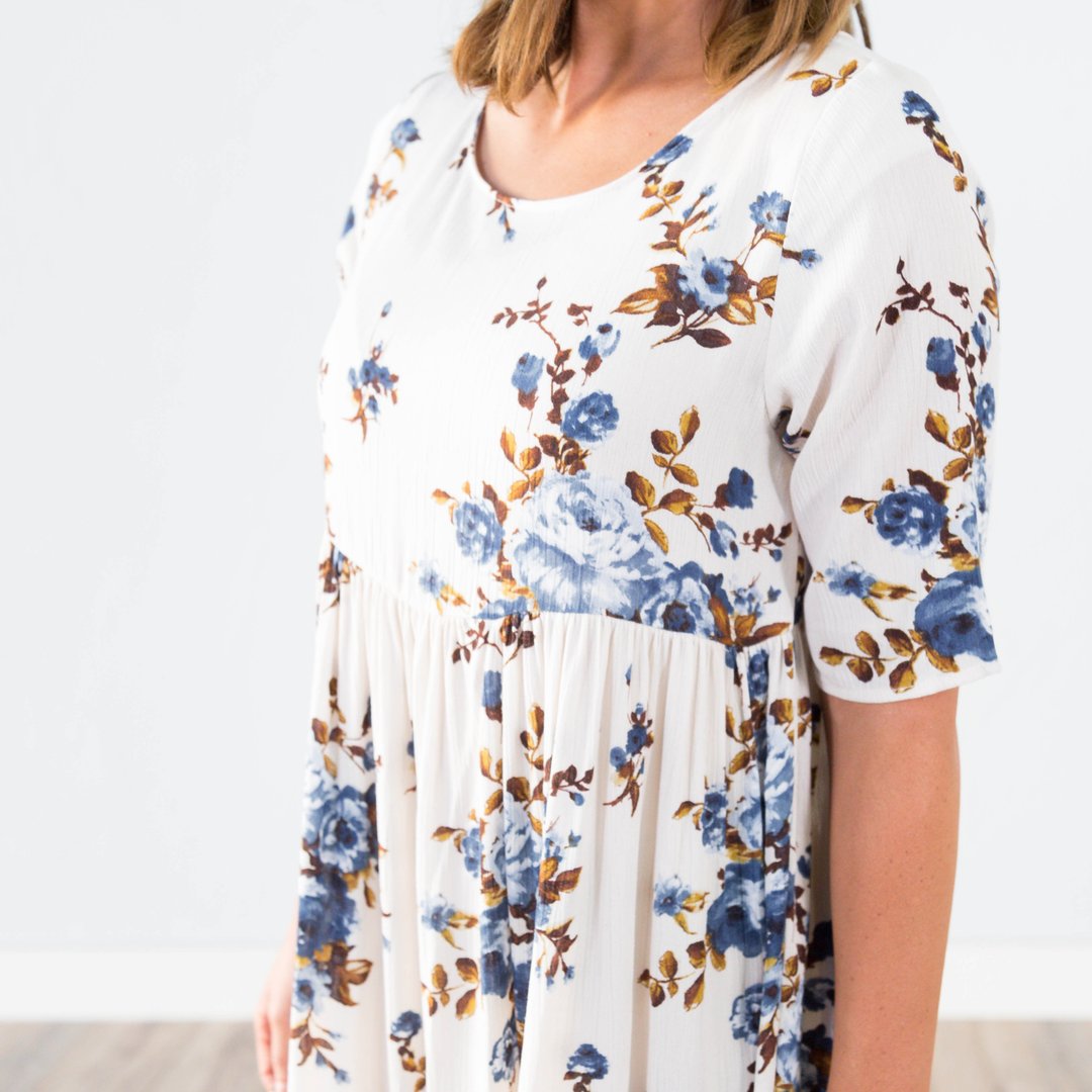 Plus Size Printed Dress - DUVAL