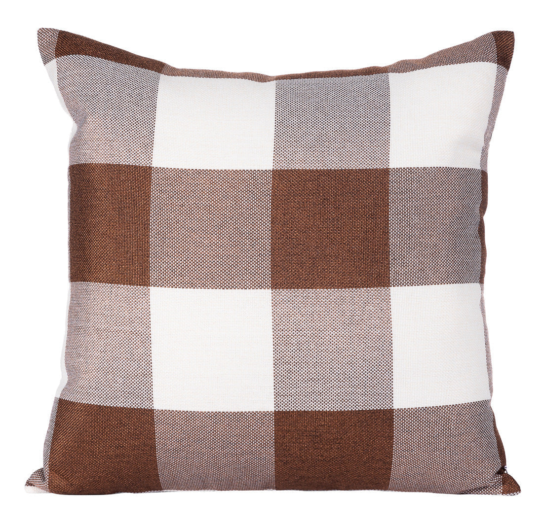 Christmas large plaid linen home garden sofa cushion