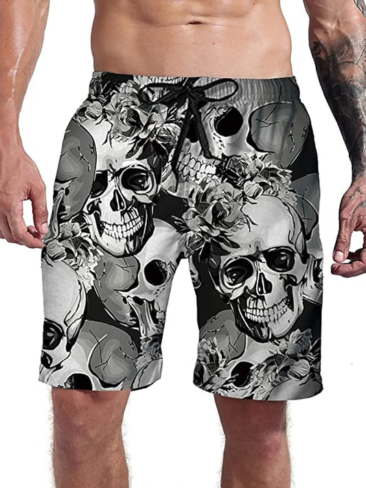 Men's Everyday Sports Casual Drawstring Holiday 3D Shorts - DUVAL