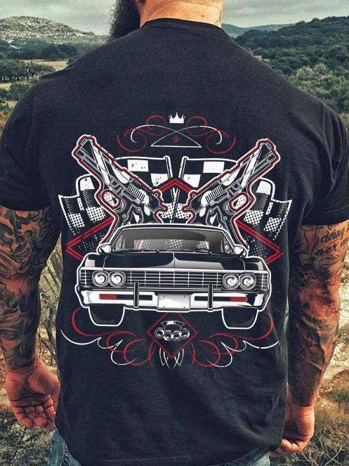 Speeding Gunner Muscle Car T-Shirt - DUVAL