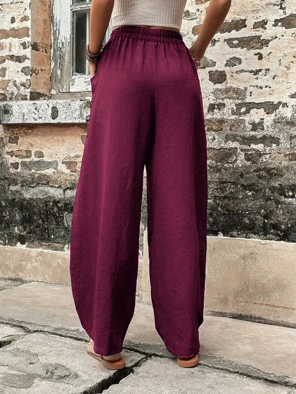 Women's casual pants elastic pants