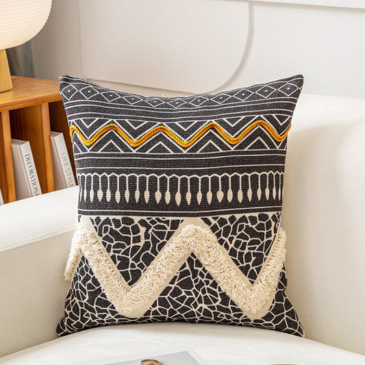 Ethnic style cotton hemp Bohemian pillowcase cushion