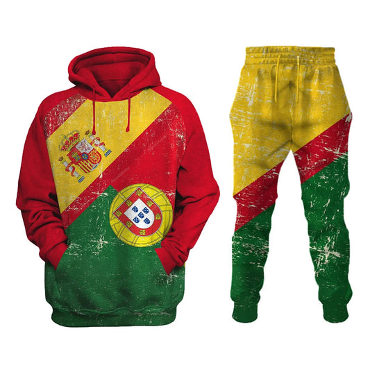 Kingdom of Spain Printed Sweatshirt Set - DUVAL