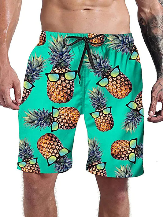 Men's Everyday Sports Casual Drawstring Holiday 3D Shorts - DUVAL