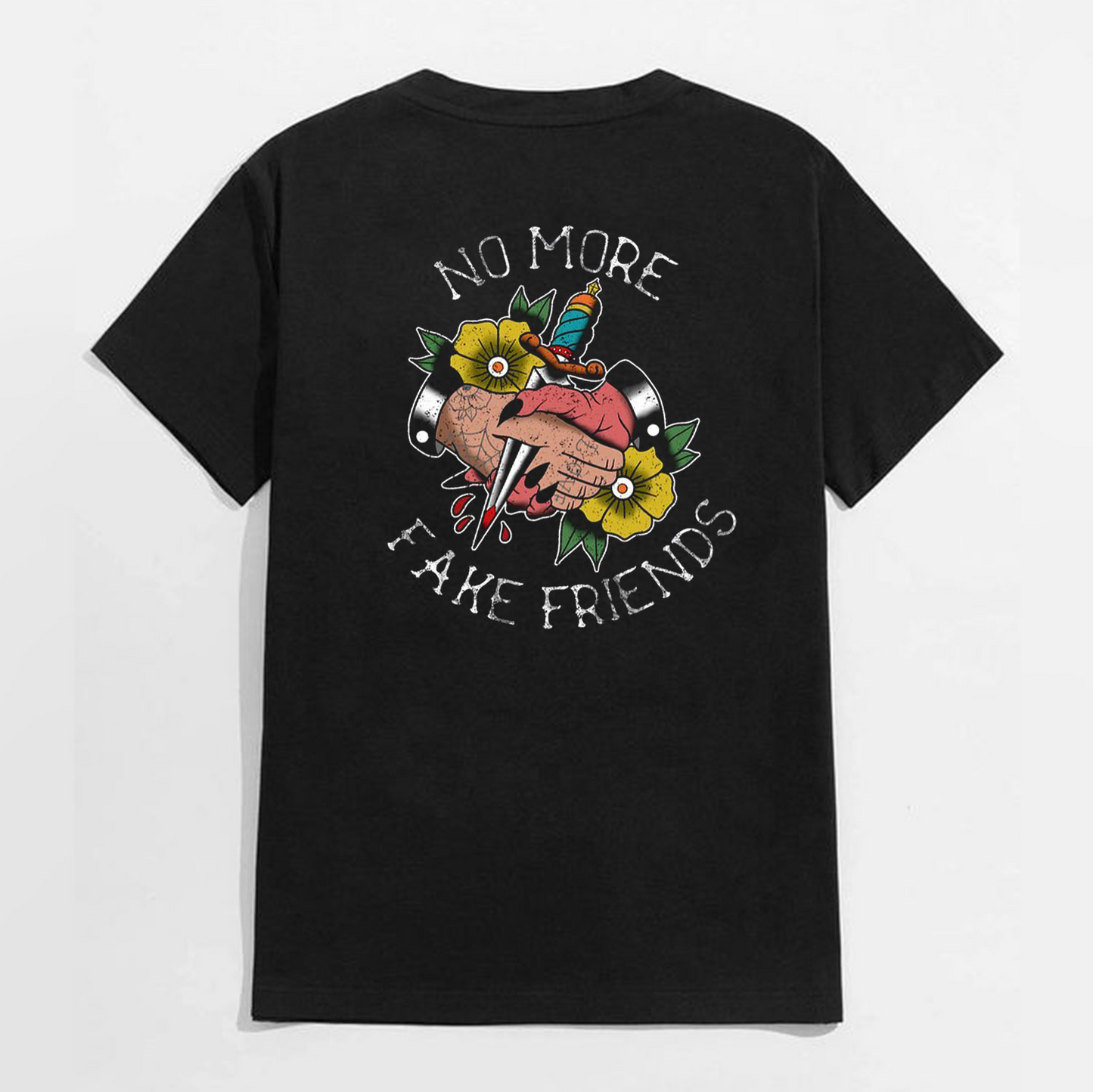 NO MORE FAKE FRIENDS Couple Models T-Shirt