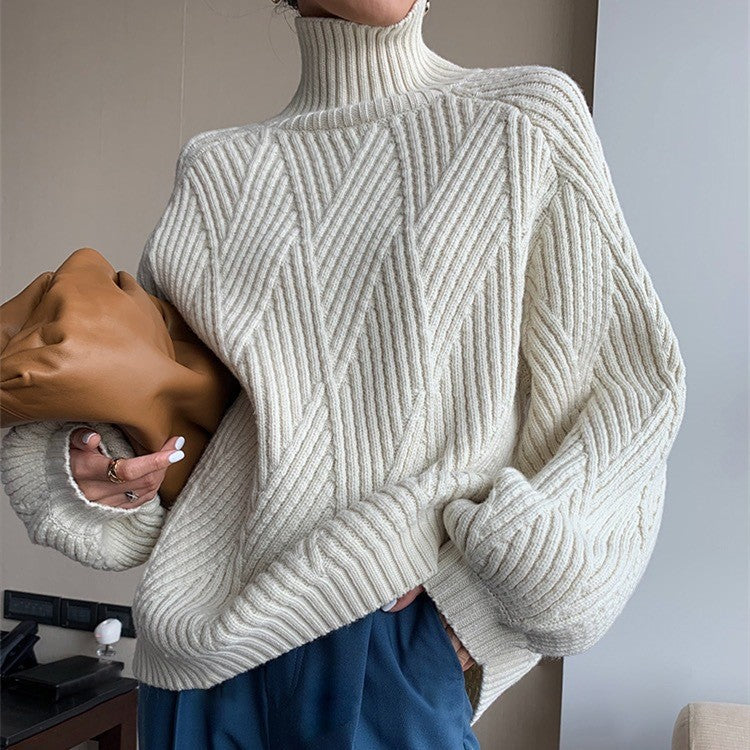 Lazy Style Turtleneck Sweater