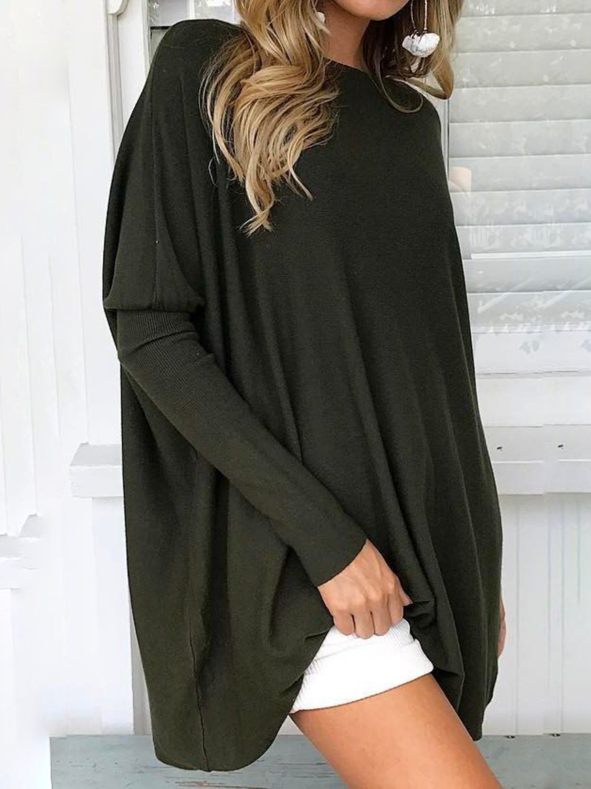 Women Casual Plus Size Tops Tunic Long Sleeve T Shirt