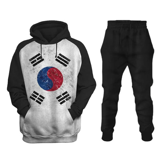 Republic of Korea Printed Sweatshirt Set - DUVAL