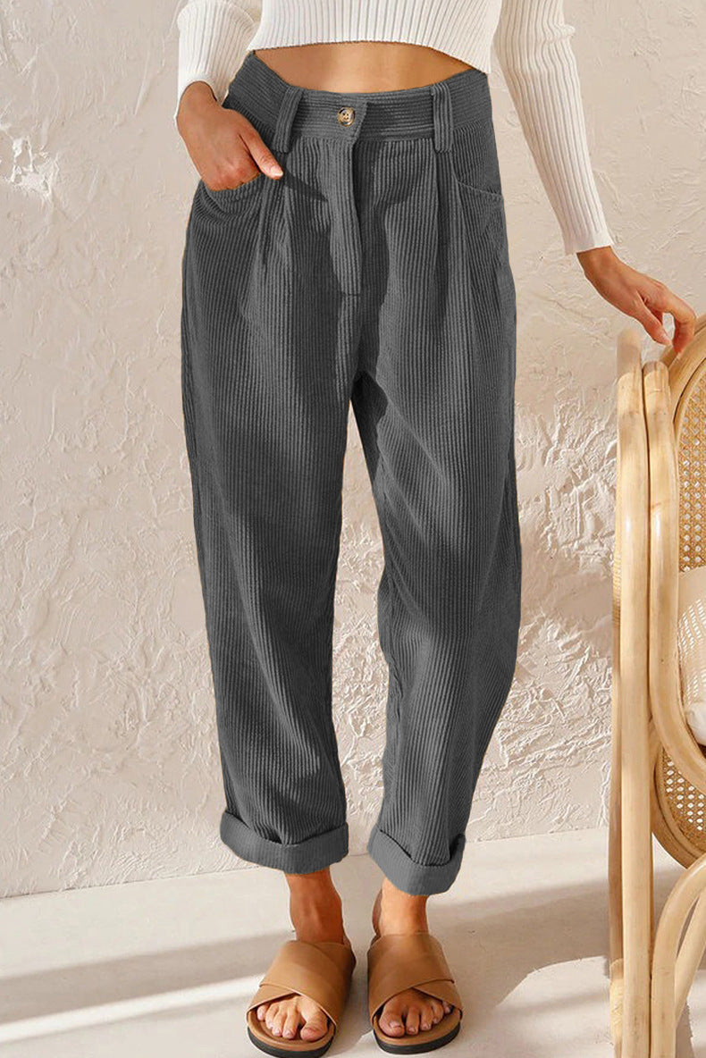 Women's Corduroy Loose Pants