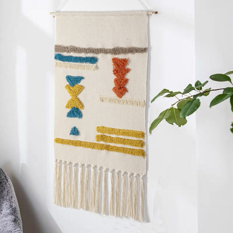 Hand-woven tassel tapestry decoration