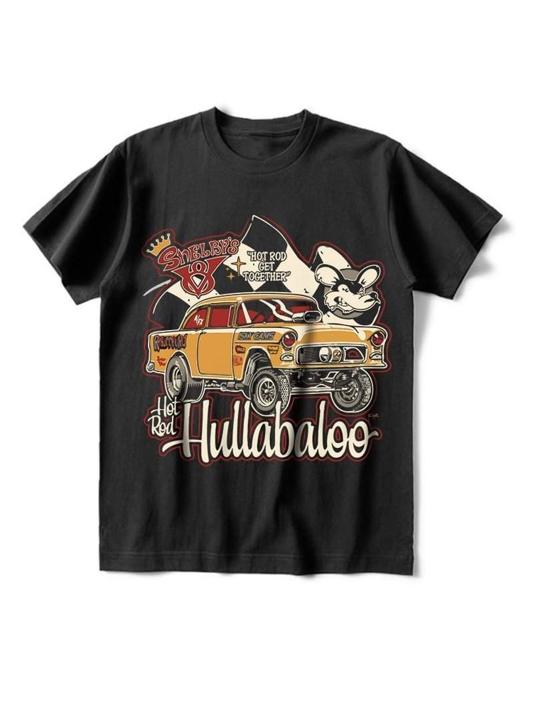 Hot Rod Hullabaloo E Car T-Shirt - DUVAL