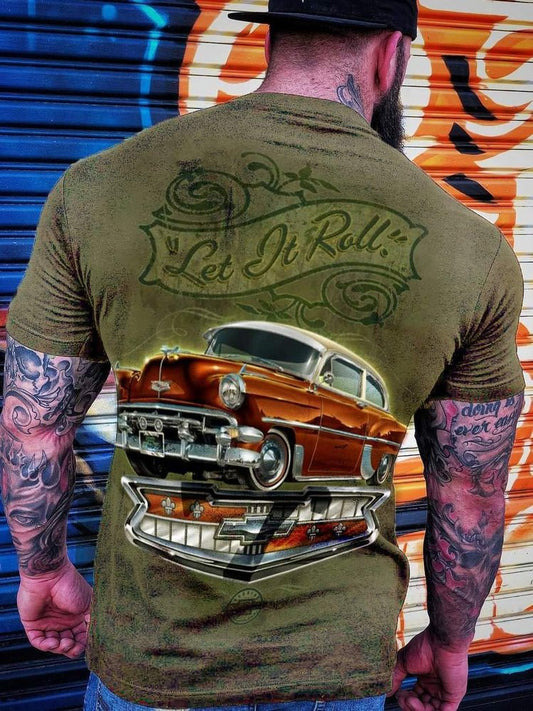 Let It Roll Muscle Car T-Shirt - DUVAL