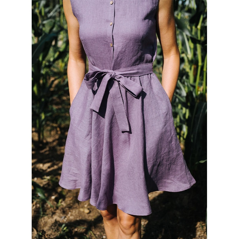 Chic Taro Purple Mini Dress