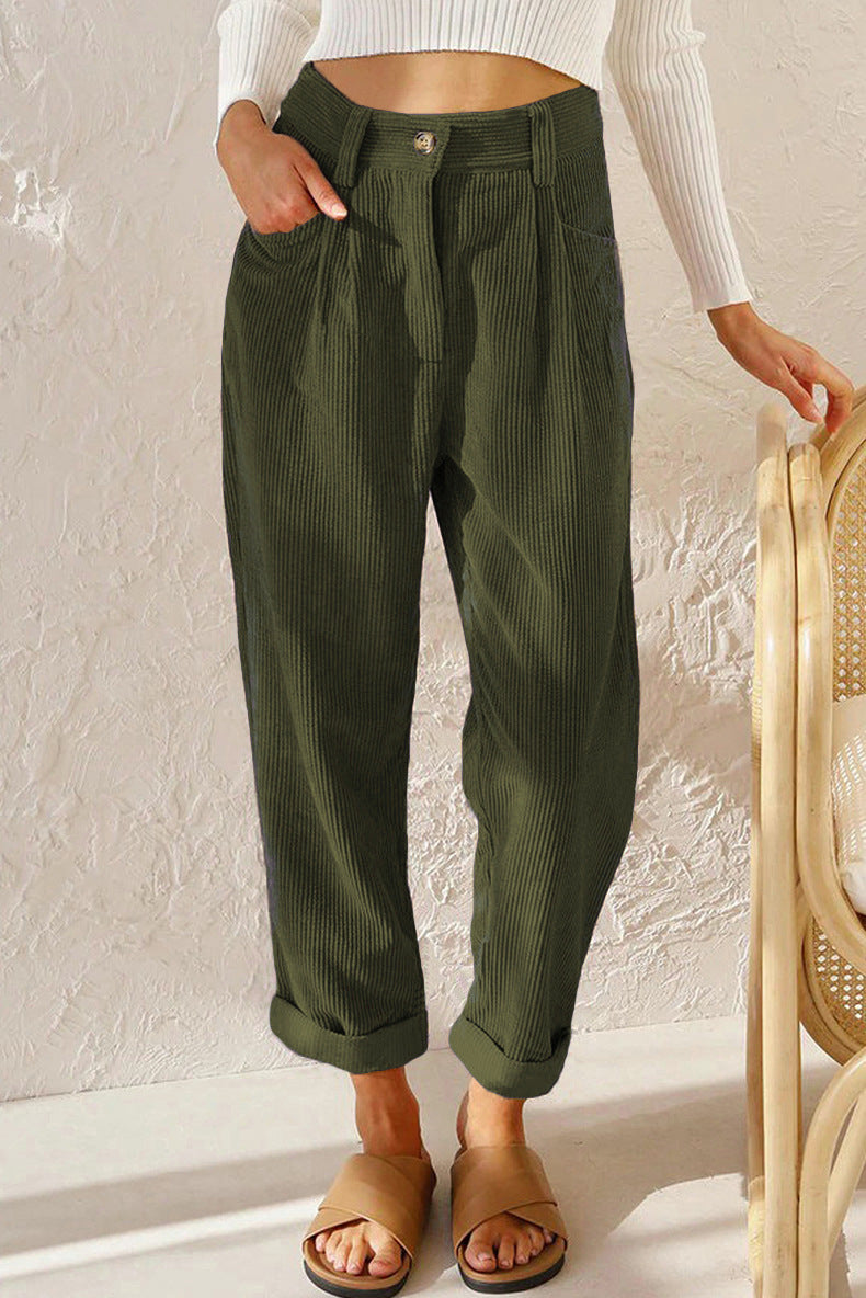 Women's Corduroy Loose Pants