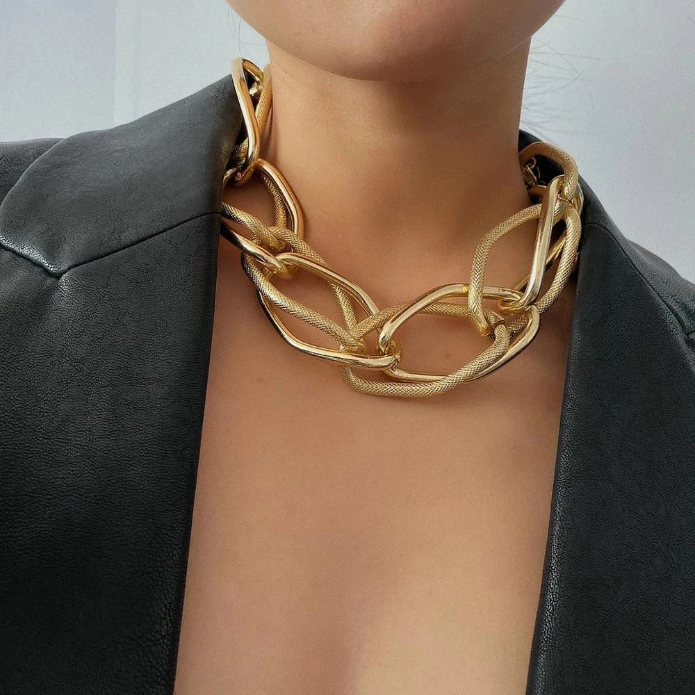 Fashion thick chain necklace