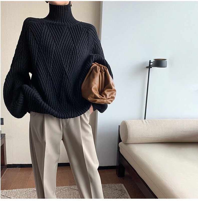 Lazy Style Turtleneck Sweater