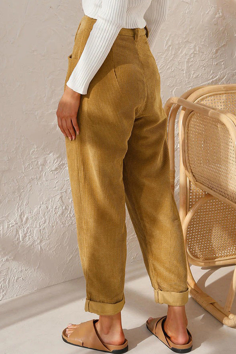 Women's Corduroy Loose Pants