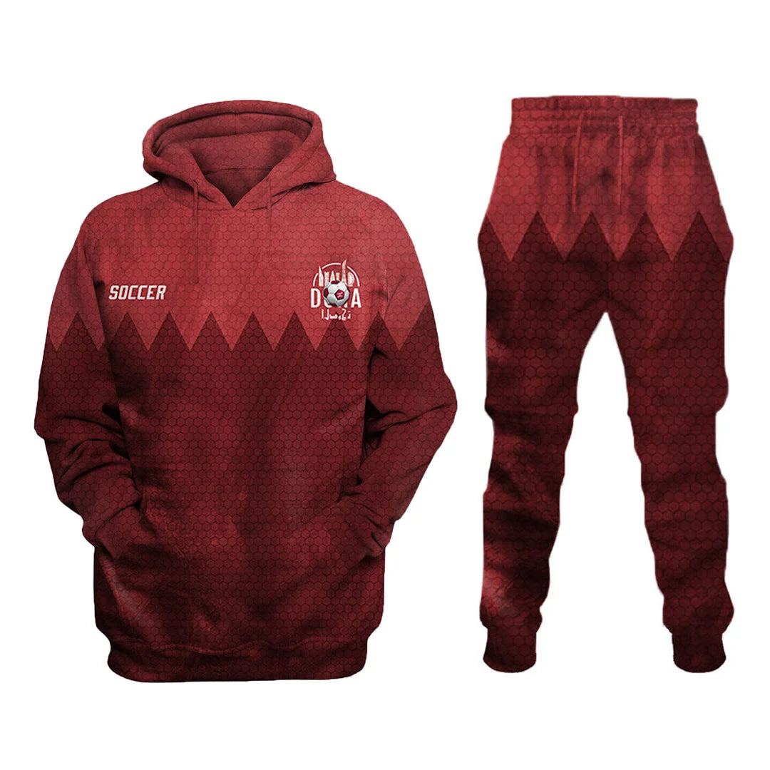 2022 Soccer Printed Sweatshirt Set - DUVAL