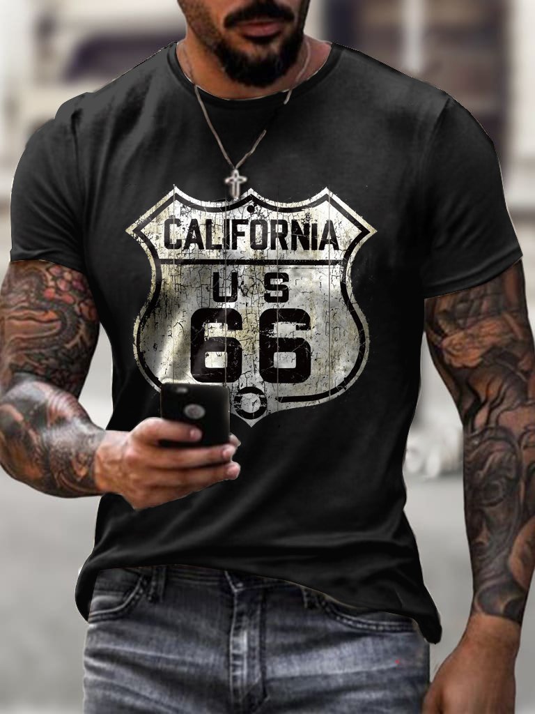 Trendy Route 66 T-shirt - DUVAL