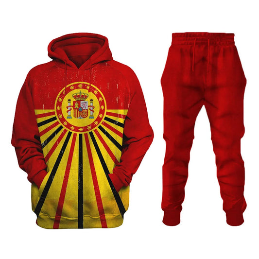 Kingdom of Spain Printed Sweatshirt Set - DUVAL