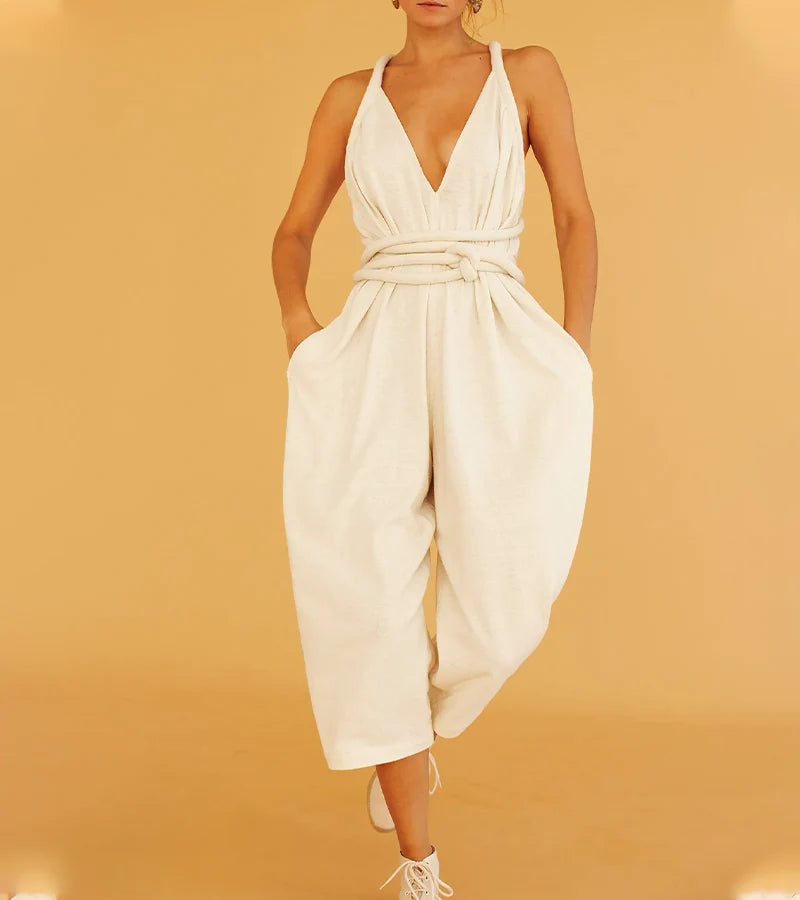 Stylish Traveling Halterneck Jumpsuit