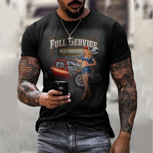 Retro Garage Casual T-shirt - DUVAL