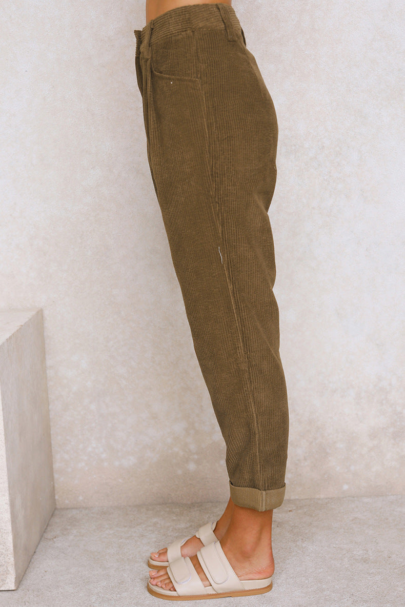 Women's Corduroy Loose Pants