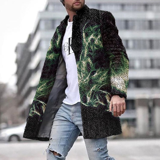 Fashion Men's Printed Jacket - DUVAL