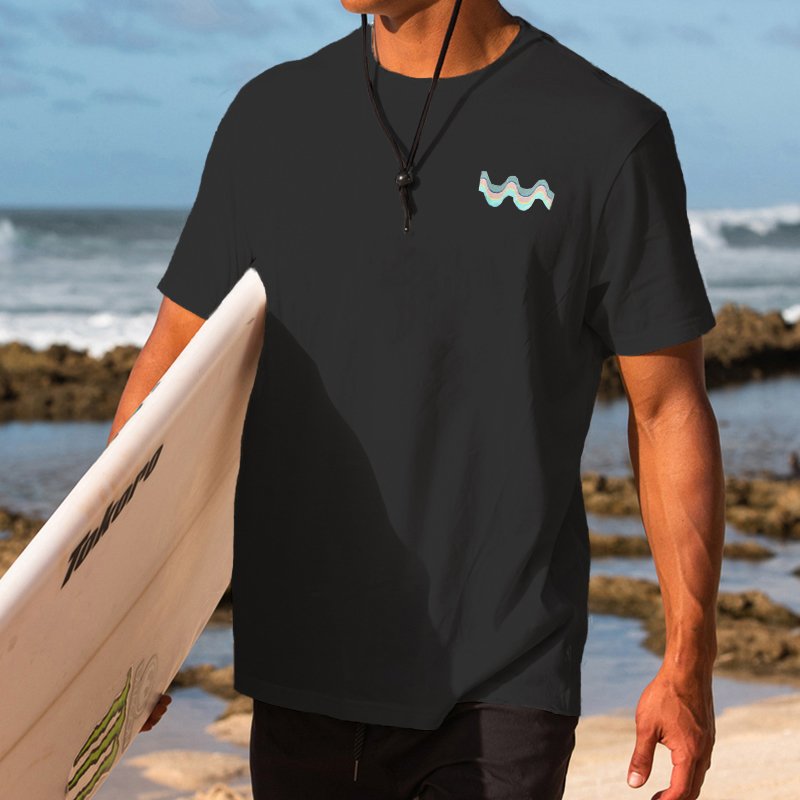 Summer Surf Retro Casual Tee - DUVAL